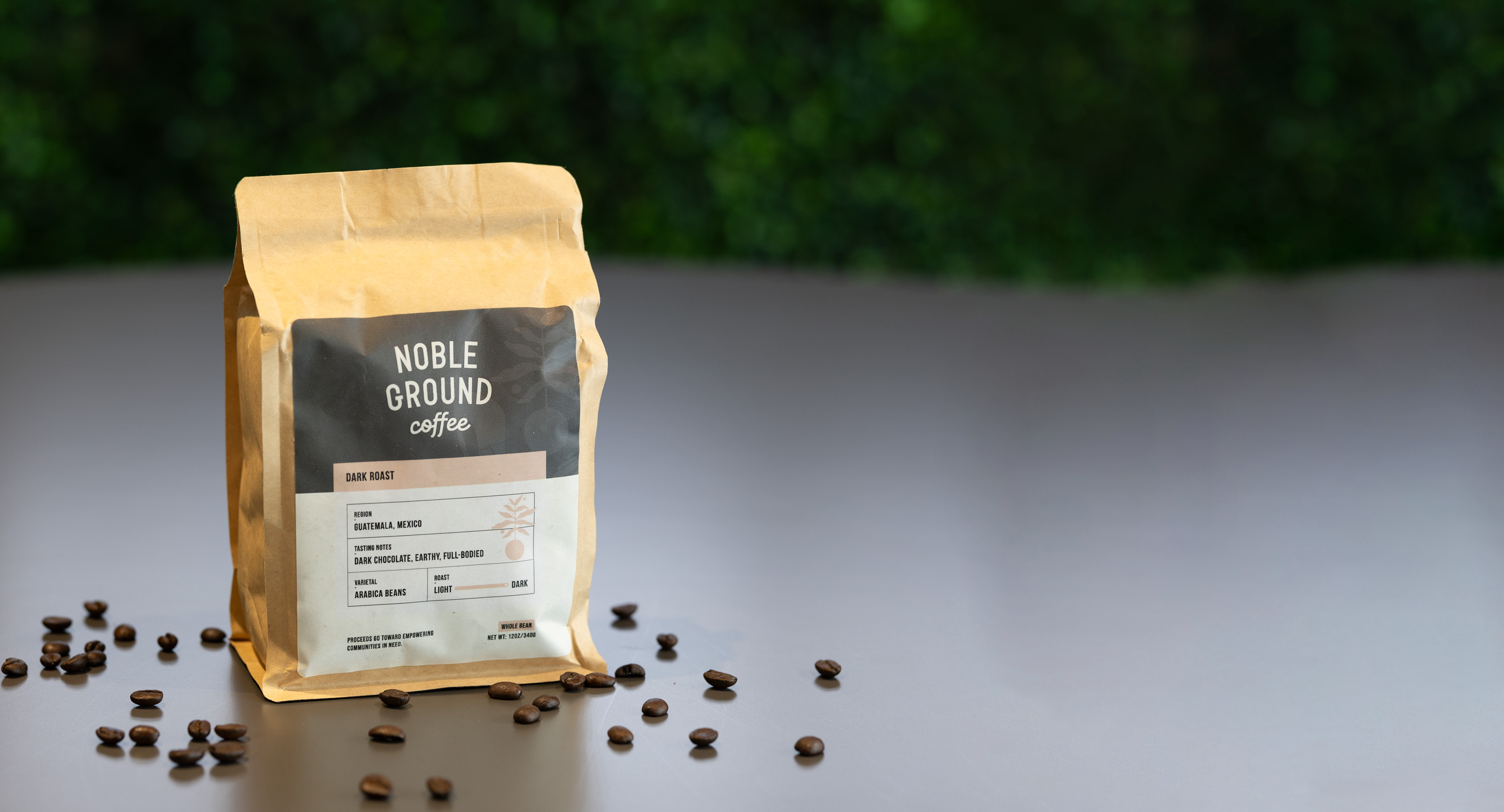 Noble Ground Coffee Beans Product Bag Hero Banner