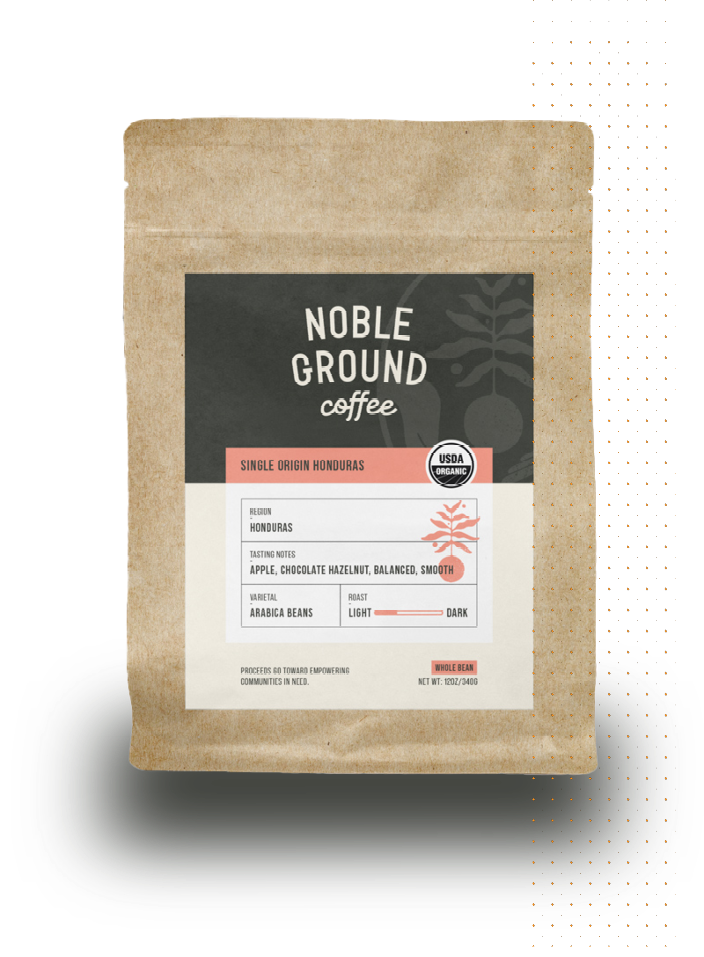 Bag of Noble Grounds Coffee